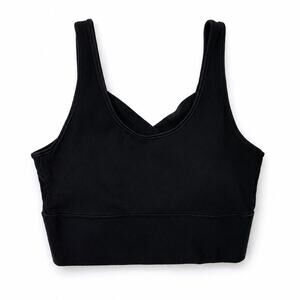Black Under Armour Crossback Longline Sports Bra | Medium Support Activewear L